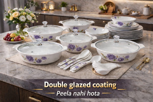 Graceful Melamine Dinner Set - 72 PCS