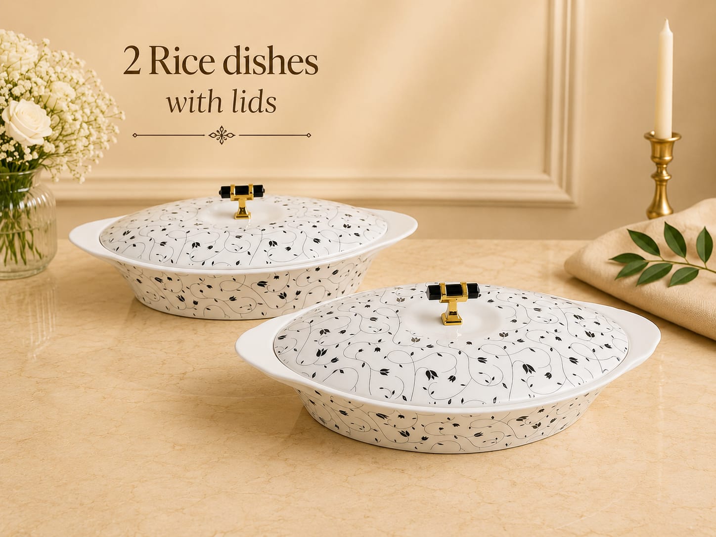 Glorious Melamine Dinner Set - 72 PCS